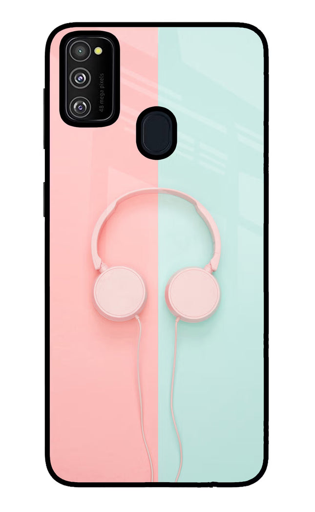 Music Lover Samsung M30s Glass Case Back Cover by Casekaro