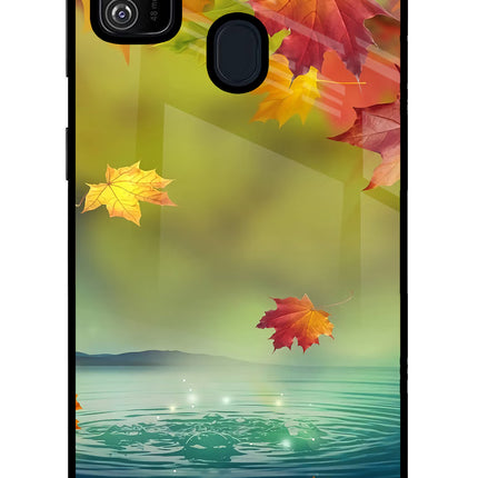 Flowers Samsung M30s Glass Case Back Cover by Casekaro