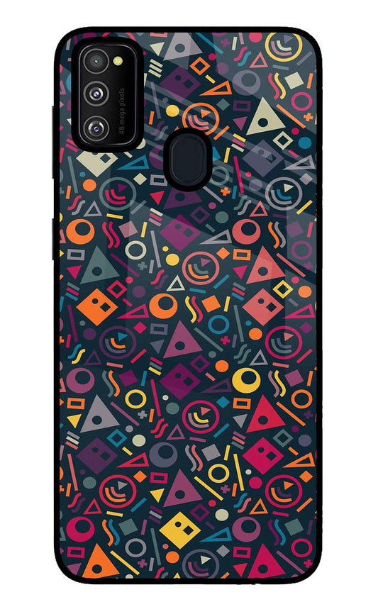 Geometric Abstract Samsung M30s Glass Case