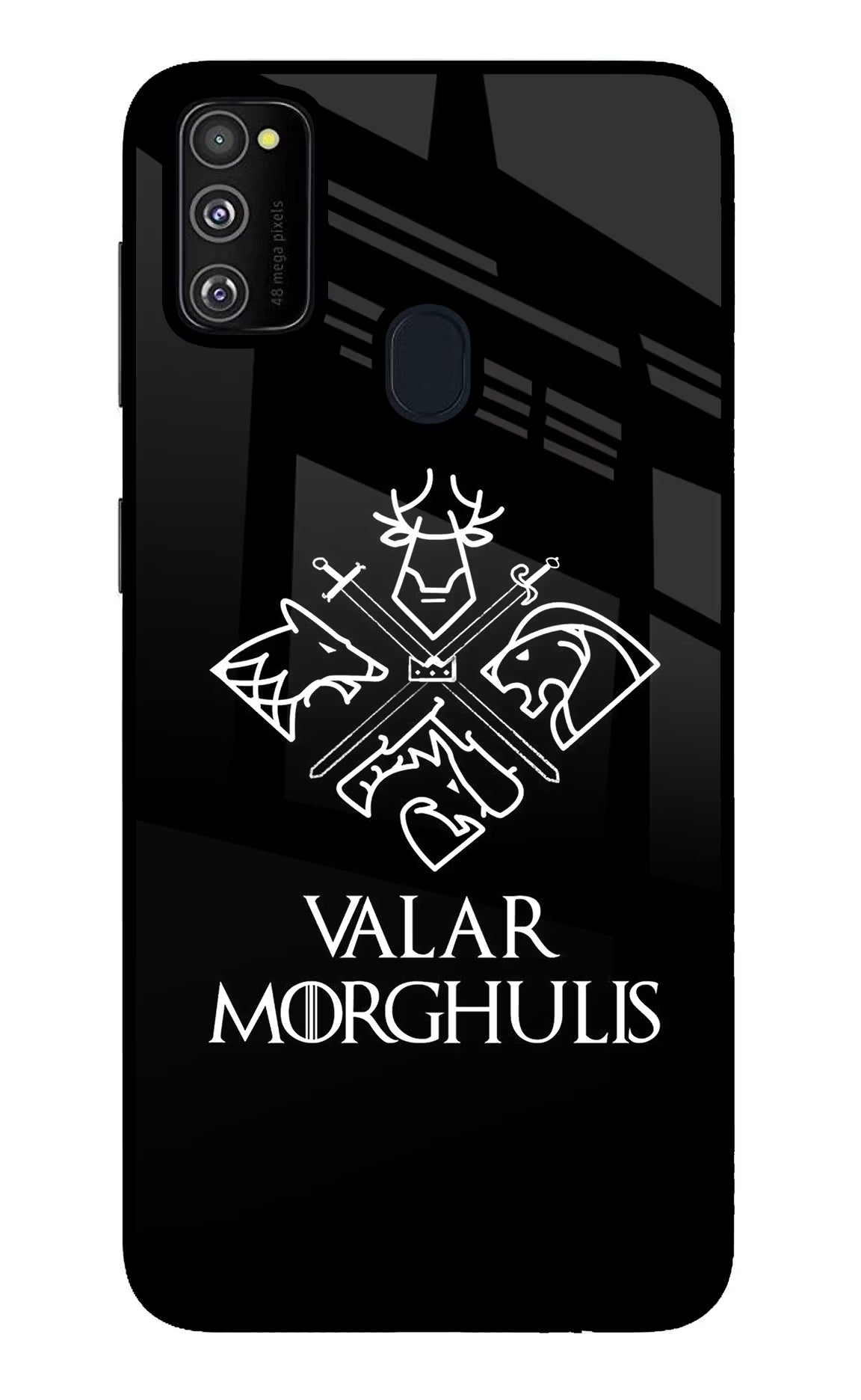 Valar Morghulis | Game Of Thrones Samsung M30s Glass Case Back Cover by Casekaro
