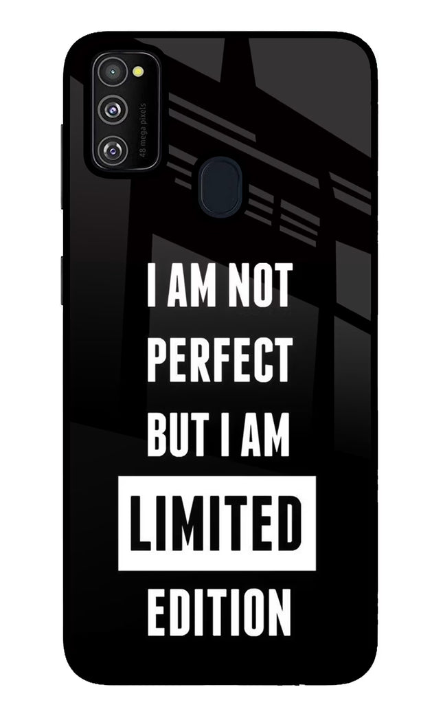 I Am Not Perfect But I Am Limited Edition Samsung M30s Glass Case Back Cover by Casekaro