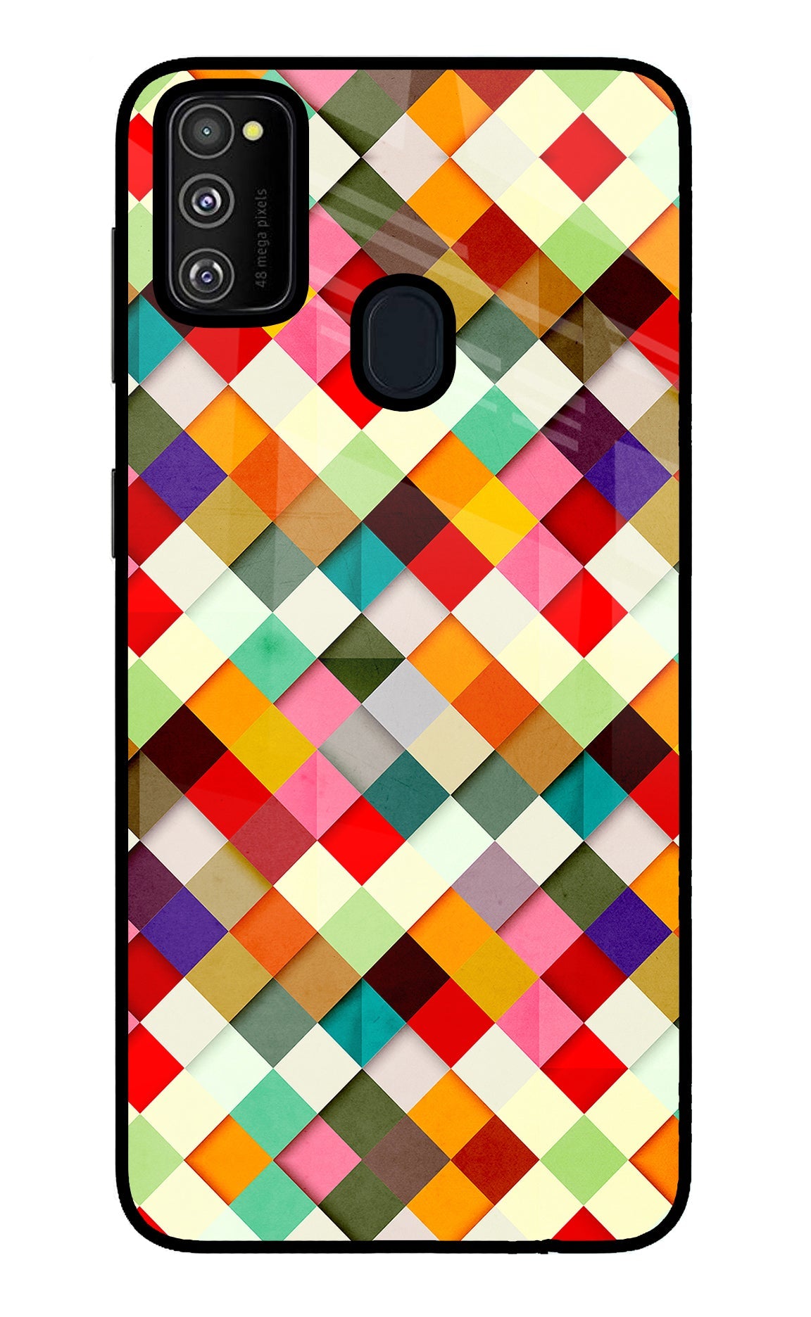 Geometric Abstract Colorful Samsung M30s Back Cover