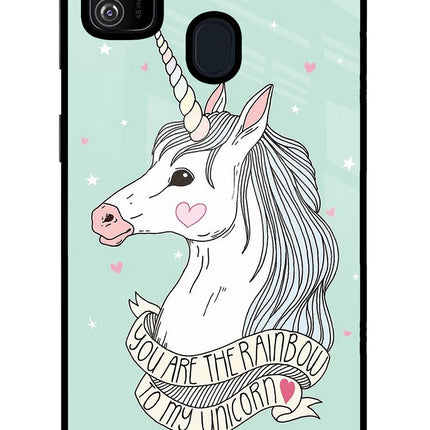 Unicorn Wallpaper Samsung M30s Glass Case Back Cover by Casekaro