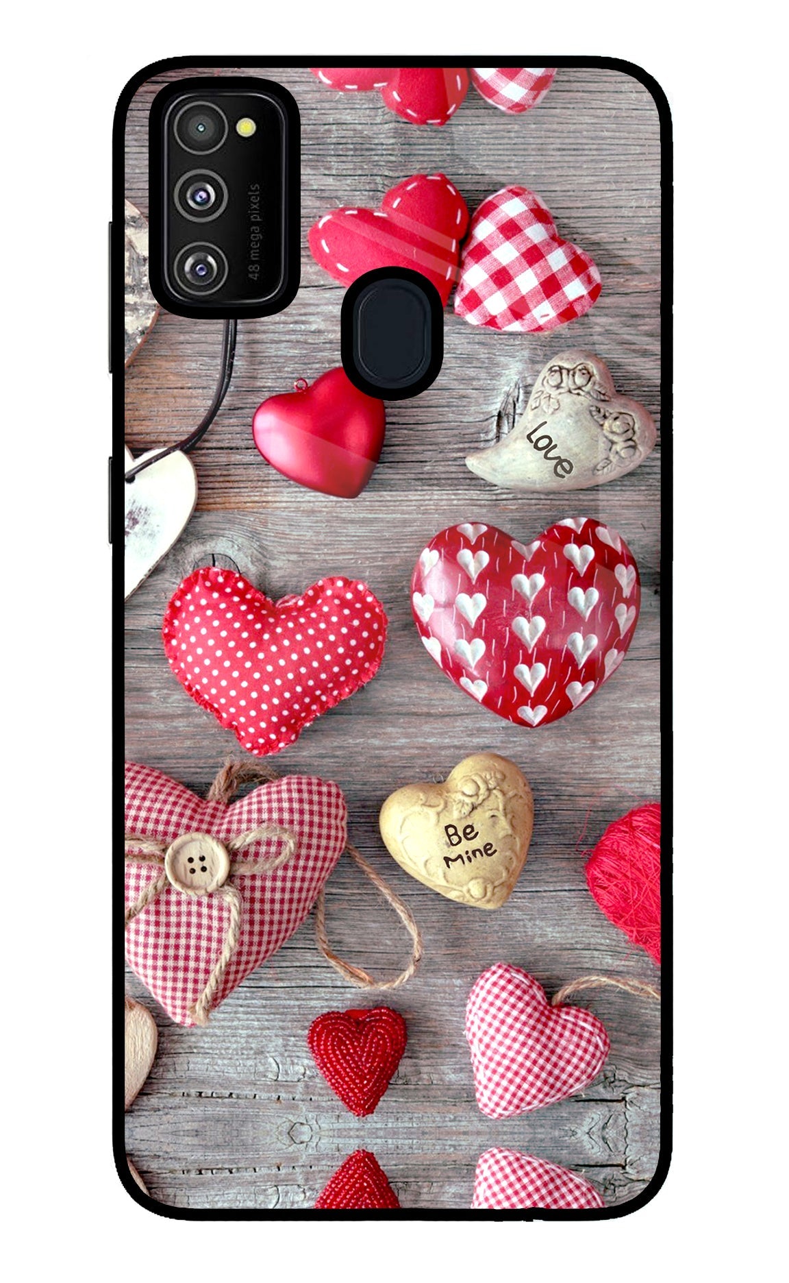 Love Wallpaper Samsung M30s Glass Case