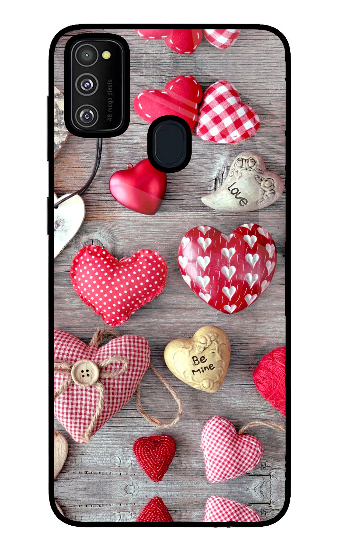 Love Wallpaper Samsung M30s Glass Case Back Cover by Casekaro