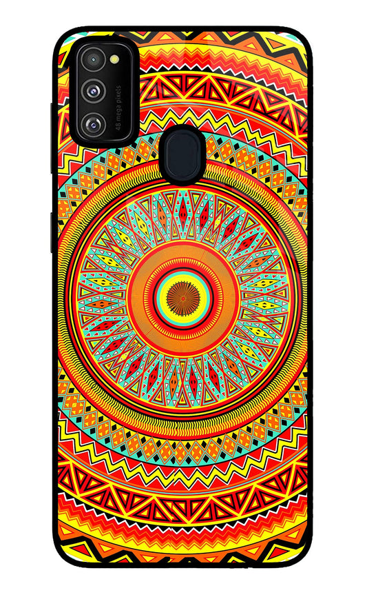 Mandala Pattern Samsung M30s Glass Case