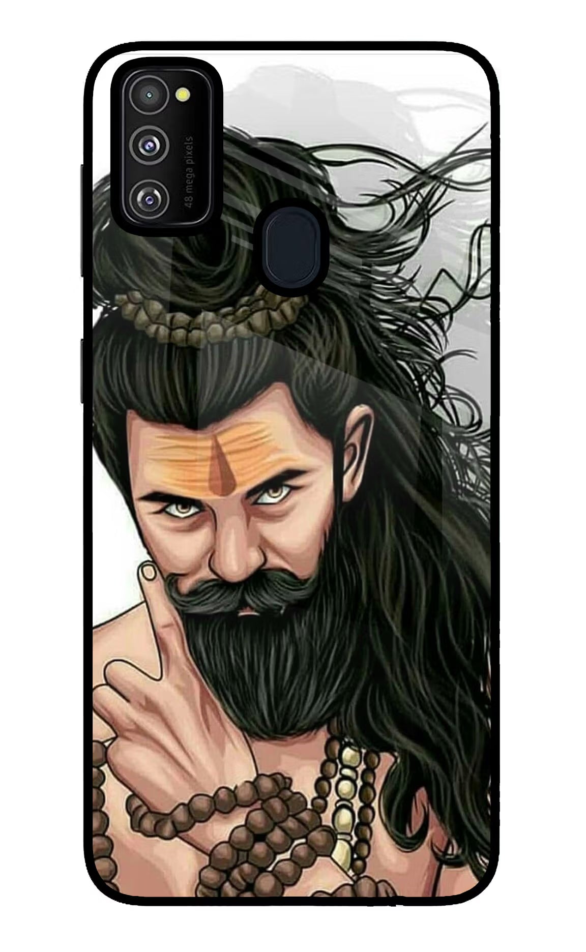Mahadev Samsung M30s Glass Case Back Cover by Casekaro
