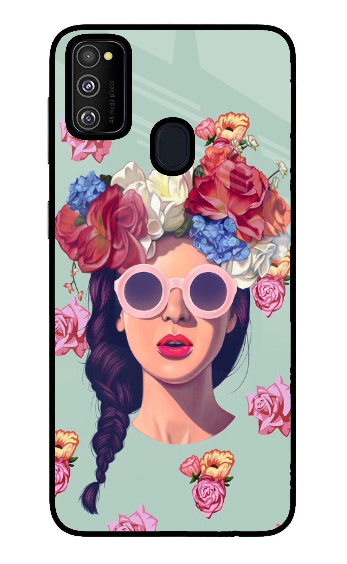 Pretty Girl Samsung M30s Glass Case