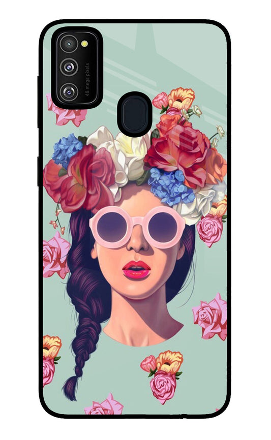 Pretty Girl Samsung M30s Glass Case