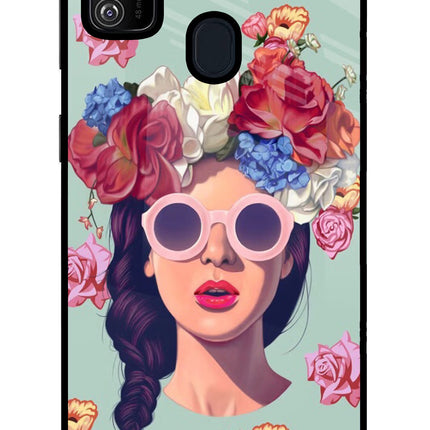 Pretty Girl Samsung M30s Glass Case Back Cover by Casekaro