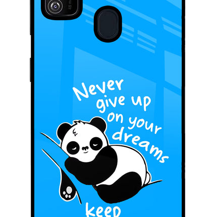 Keep Sleeping Samsung M30s Glass Case Back Cover by Casekaro