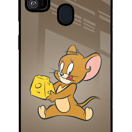 Jerry Samsung M30s Glass Case Back Cover by Casekaro