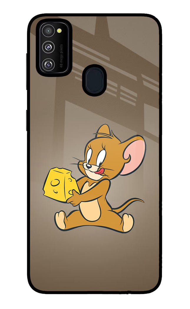 Jerry Samsung M30s Glass Case Back Cover by Casekaro