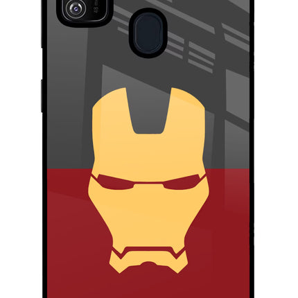 Ironman Samsung M30s Glass Case Back Cover by Casekaro