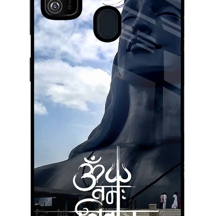 Om Namah Shivay Samsung M30s Glass Case Back Cover by Casekaro