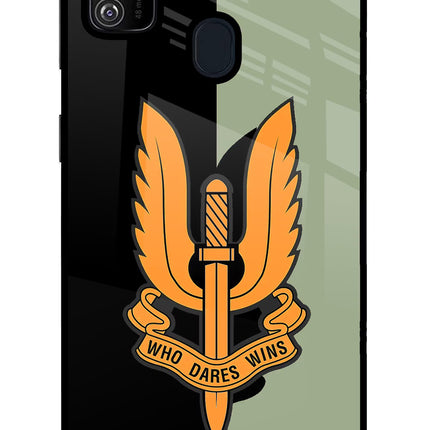 Balidan Logo Samsung M30s Glass Case Back Cover by Casekaro
