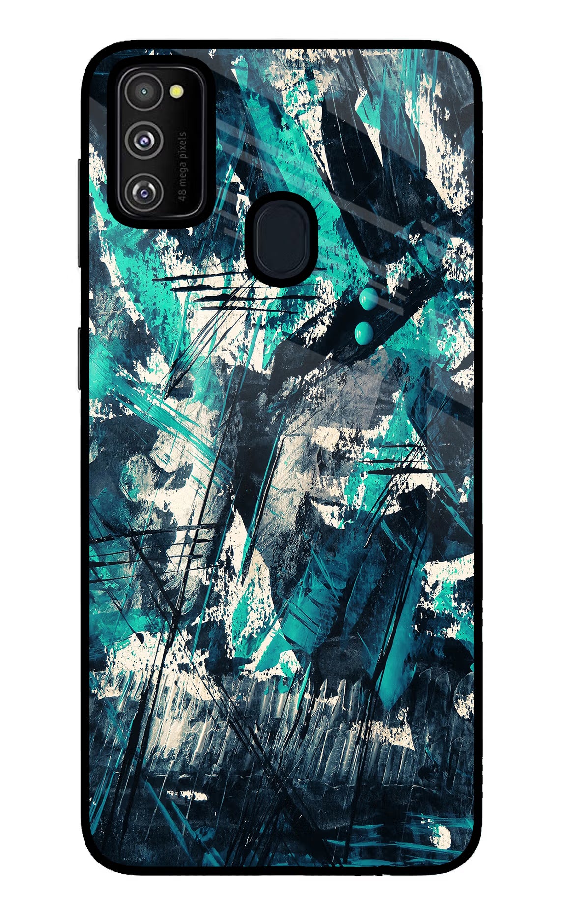 Artwork Samsung M30s Glass Case Back Cover by Casekaro