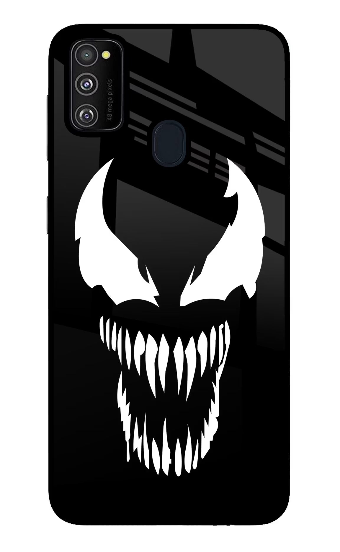 Venom Samsung M30s Glass Case Back Cover by Casekaro