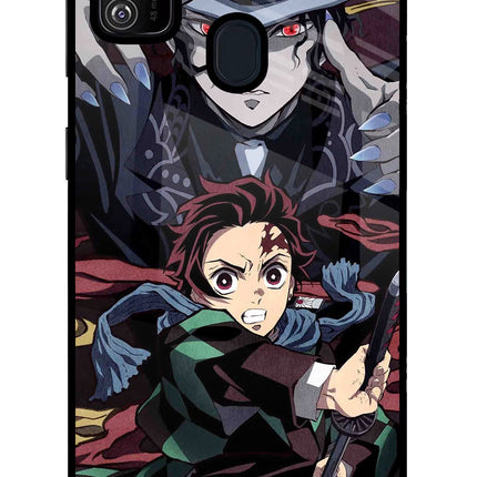 Demon Slayer Samsung M30s Glass Case Back Cover by Casekaro