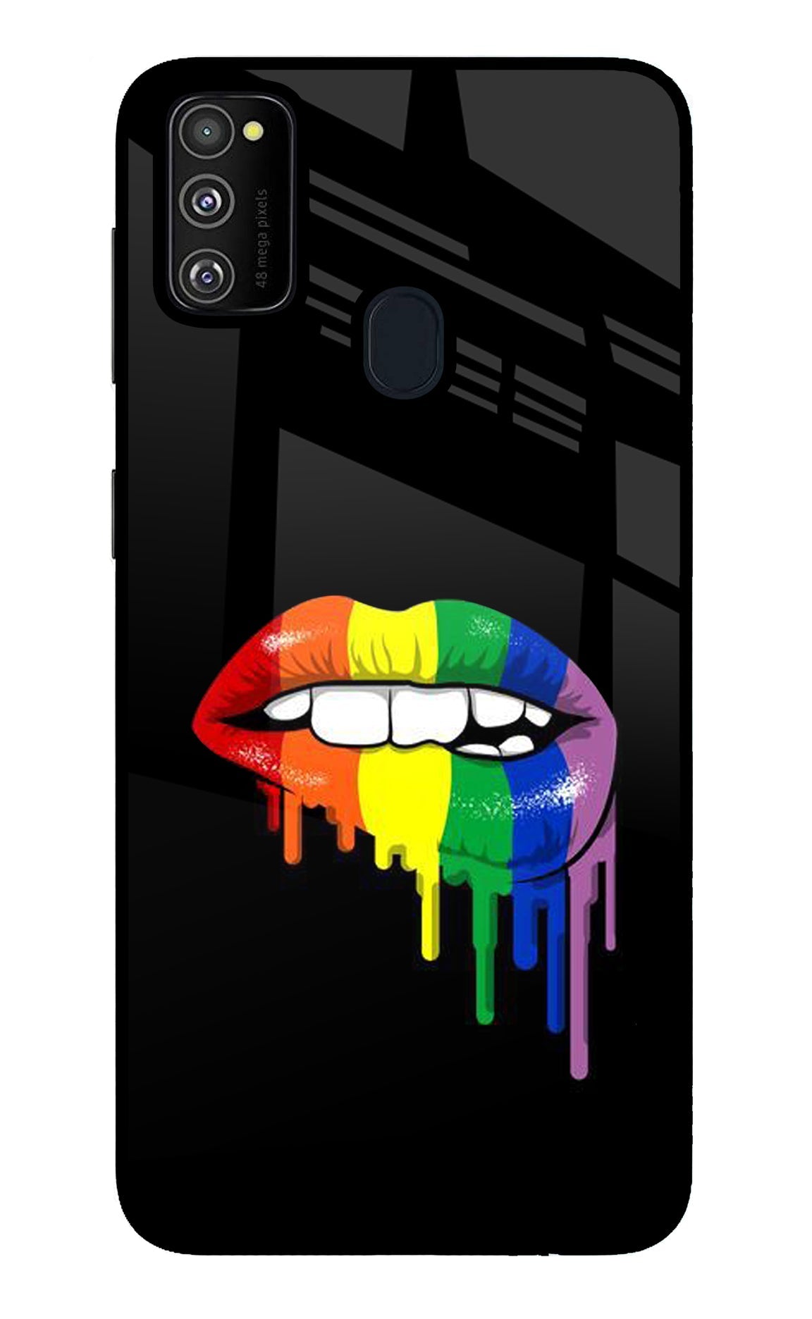 Lips Biting Samsung M30s Back Cover