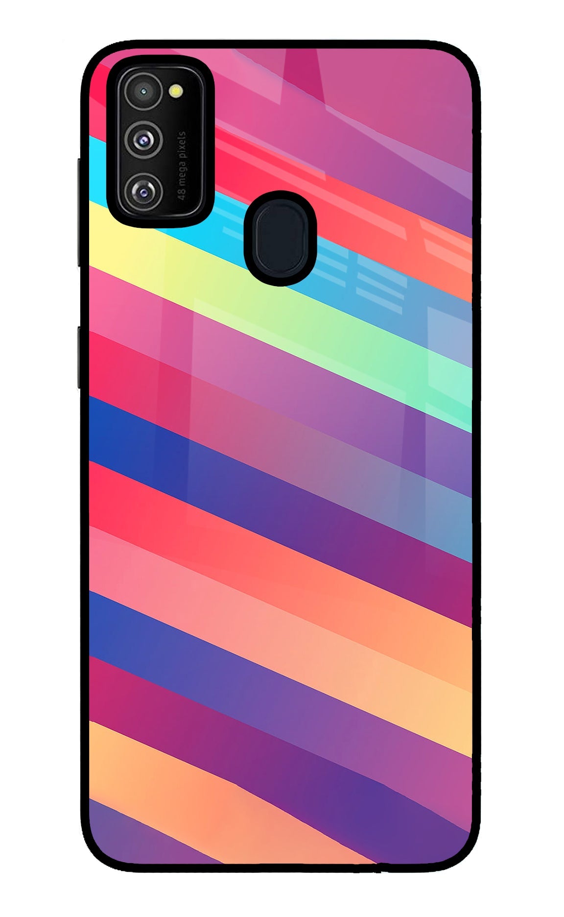 Stripes color Samsung M30s Back Cover