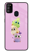 Cute Little Birds Samsung M30s Glass Case