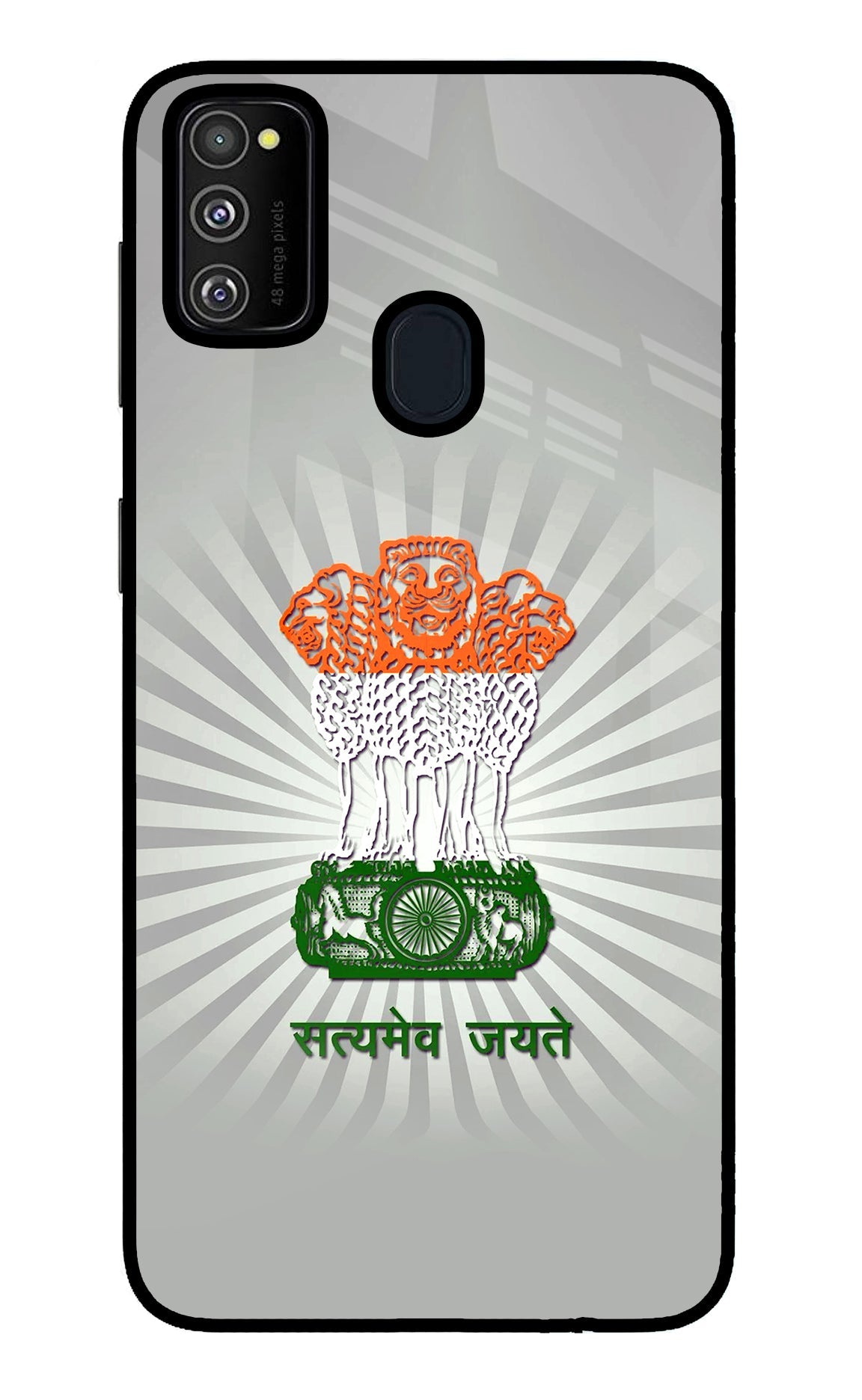 Satyamev Jayate Art Samsung M30s Glass Case