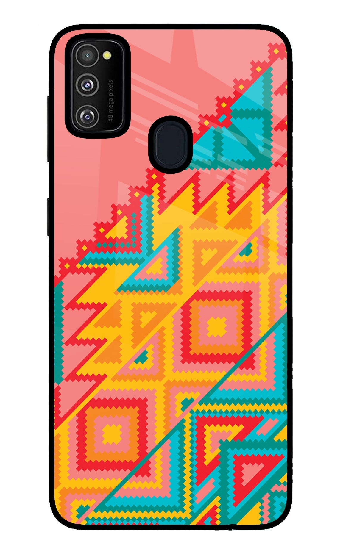 Aztec Tribal Samsung M30s Glass Case