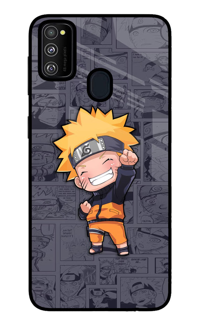 Chota Naruto Samsung M30s Glass Case Back Cover by Casekaro