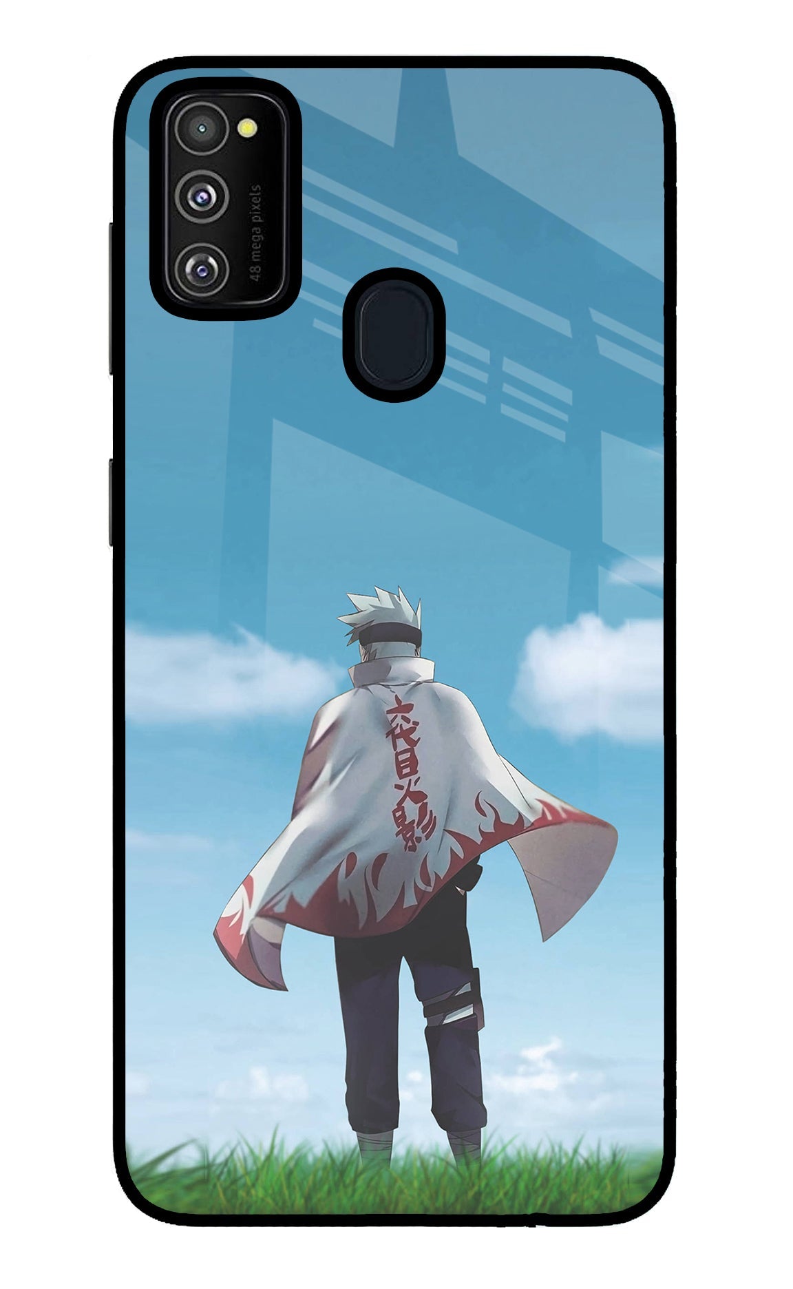 Kakashi Samsung M30s Glass Case