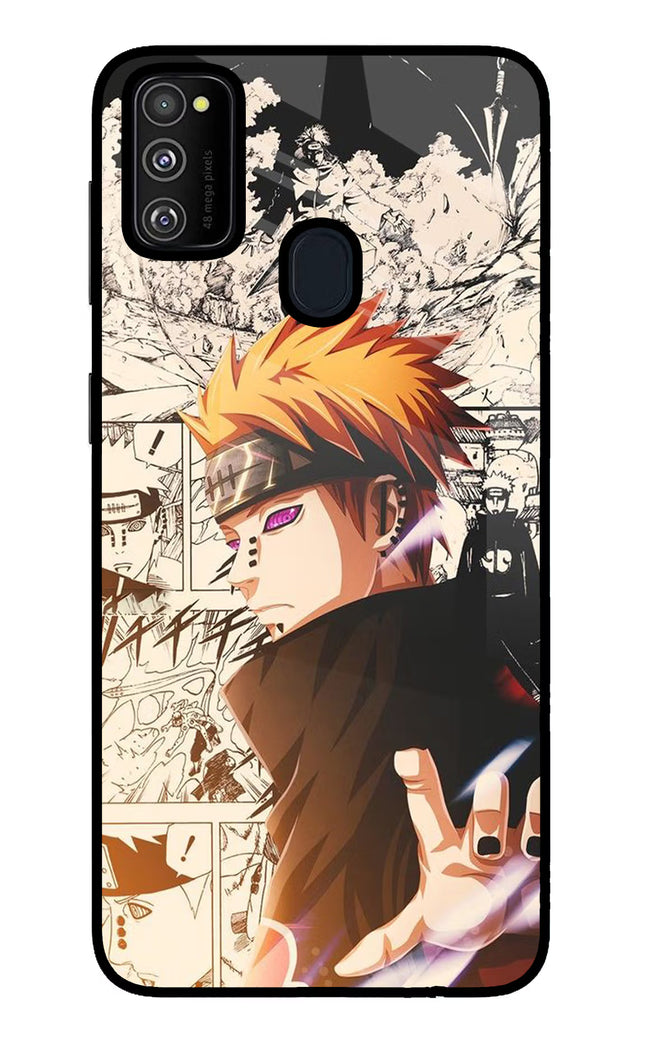 Pain Anime Samsung M30s Glass Case Back Cover by Casekaro