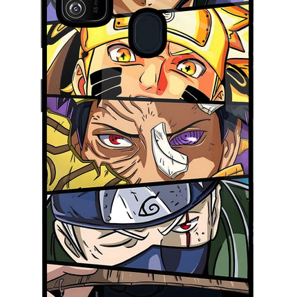 Naruto Character Samsung M30s Glass Case Back Cover by Casekaro