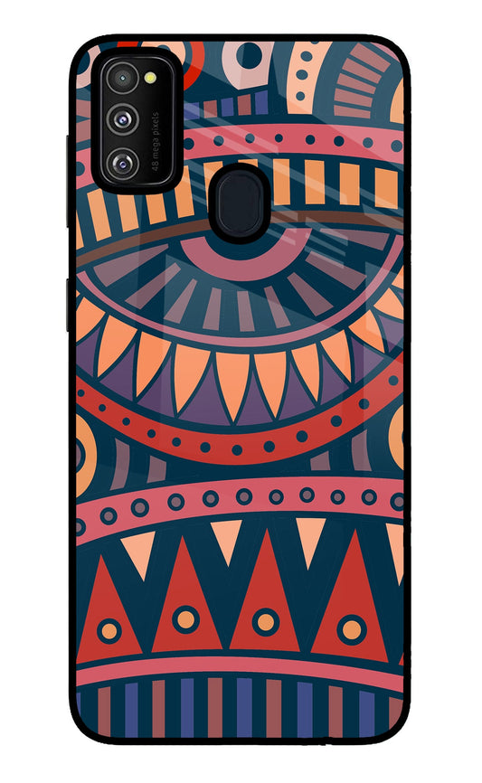 African Culture Design Samsung M30s Glass Case