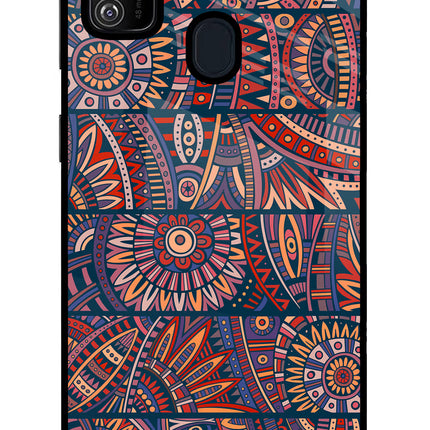 African Culture Design Samsung M30s Glass Case Back Cover by Casekaro