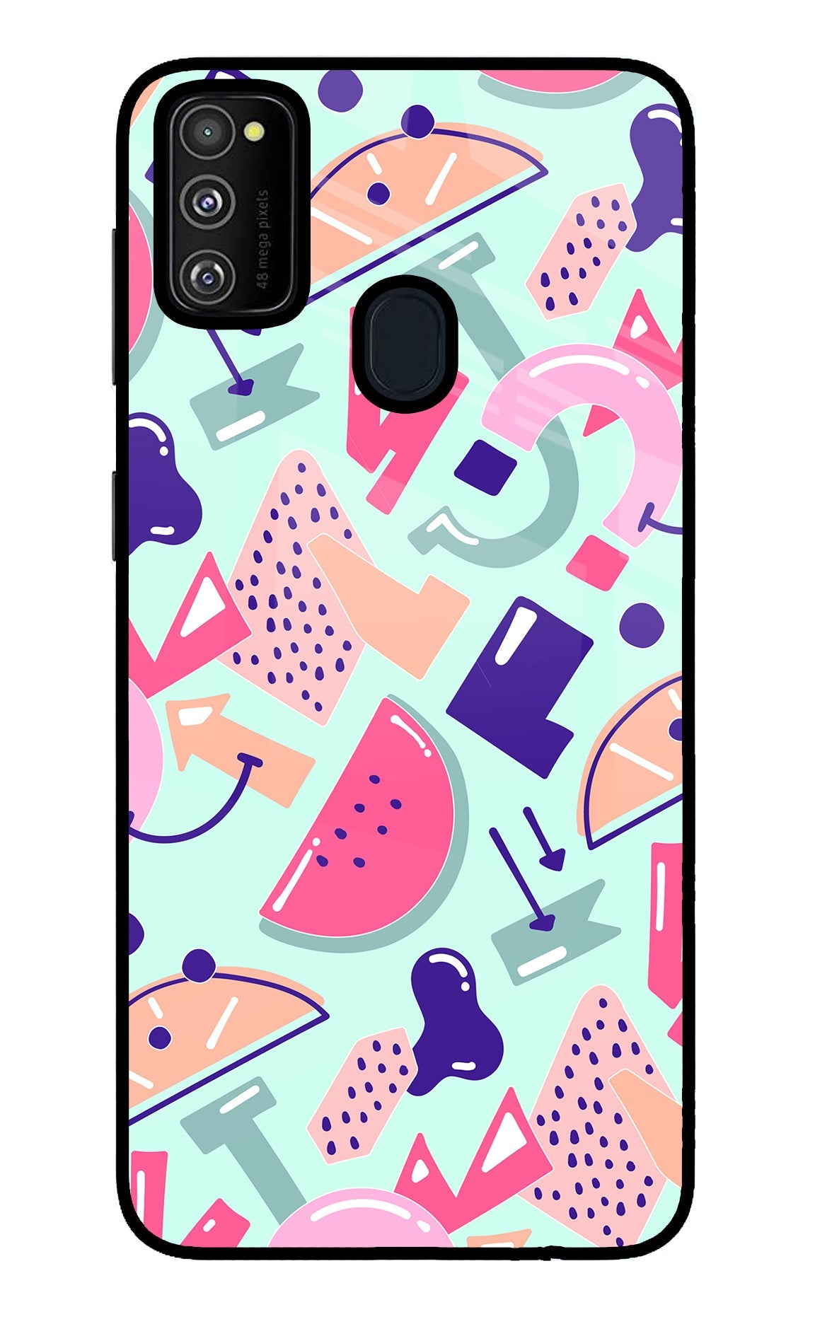 Doodle Pattern Samsung M30s Back Cover