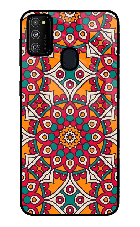 Mandala Art Samsung M30s Glass Case