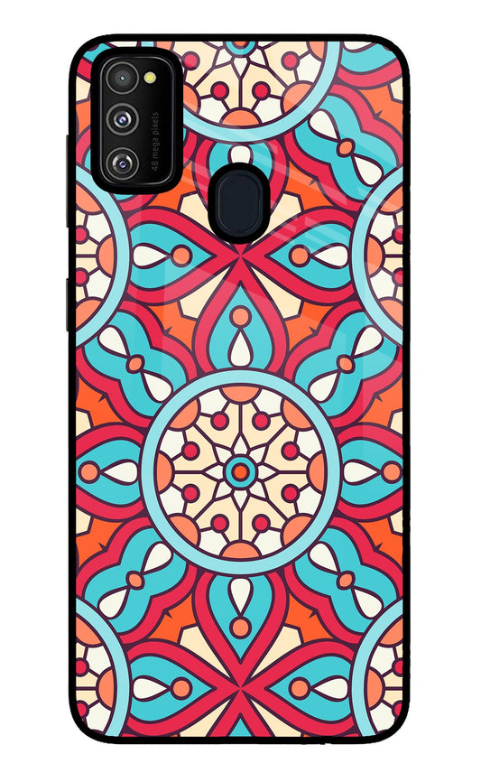 Mandala Geometric Samsung M30s Glass Case