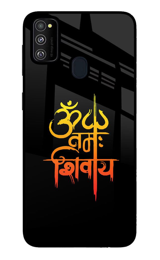 Om Namah Shivay Samsung M30s Glass Case Back Cover by Casekaro