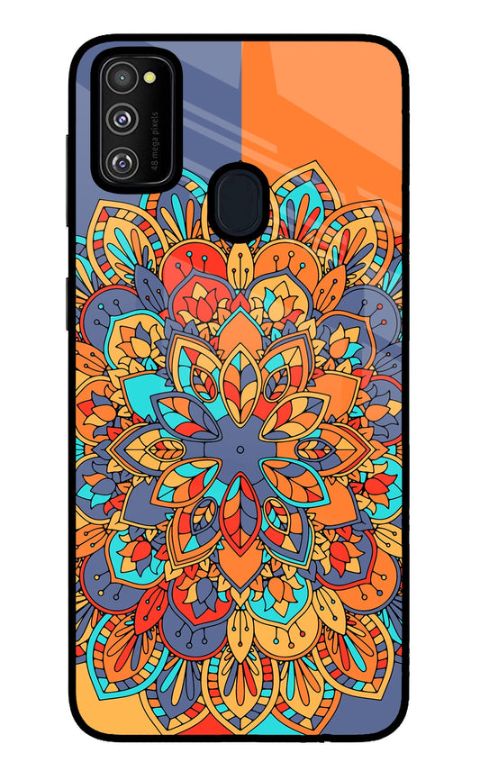 Color Mandala Samsung M30s Glass Case