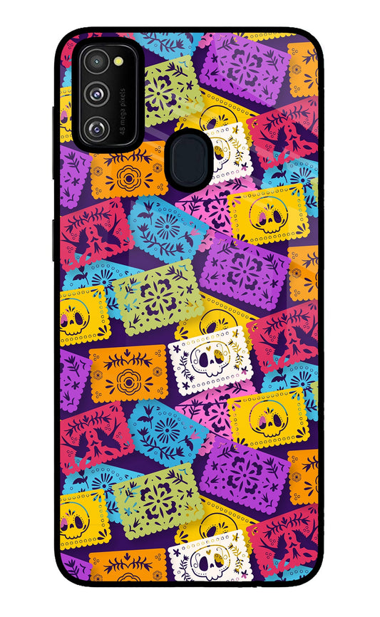 Mexican Pattern Samsung M30s Glass Case