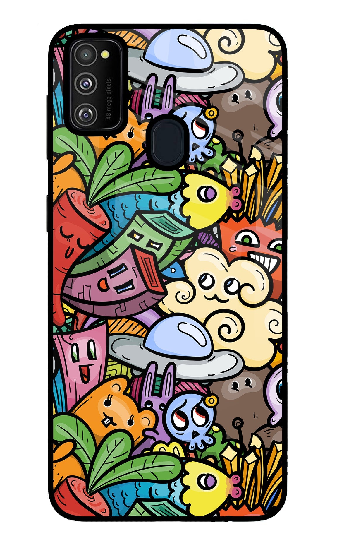 Veggie Doodle Samsung M30s Back Cover