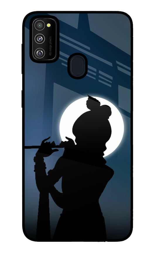 Shri Krishna Silhouette Samsung M30s Glass Case