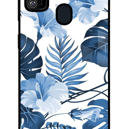 Fabric Art Samsung M30s Glass Case Back Cover by Casekaro