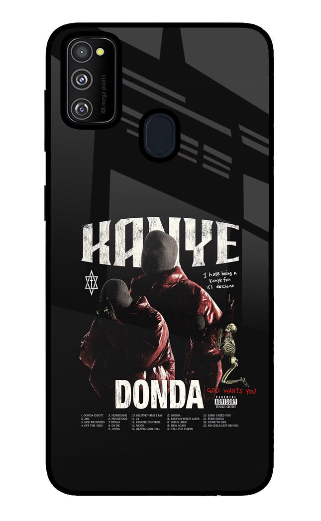 Donda Kanye West Samsung M30s Glass Case Back Cover by Casekaro