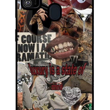 Luxury Samsung M30s Glass Case Back Cover by Casekaro