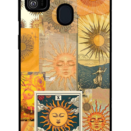 Sun Samsung M30s Glass Case Back Cover by Casekaro