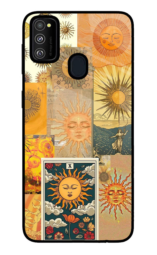Sun Samsung M30s Glass Case Back Cover by Casekaro