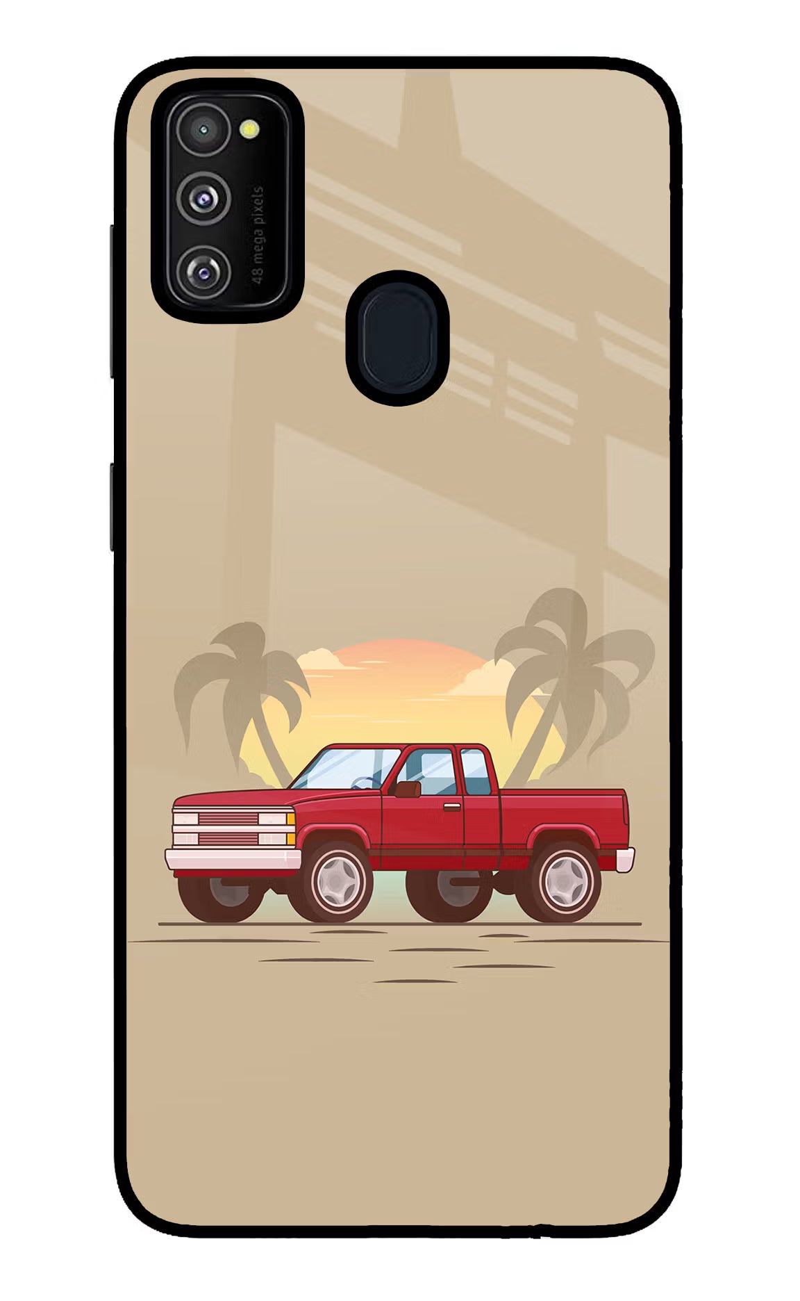 Desert Classic Drive Samsung M30s Glass Case Back Cover by Casekaro