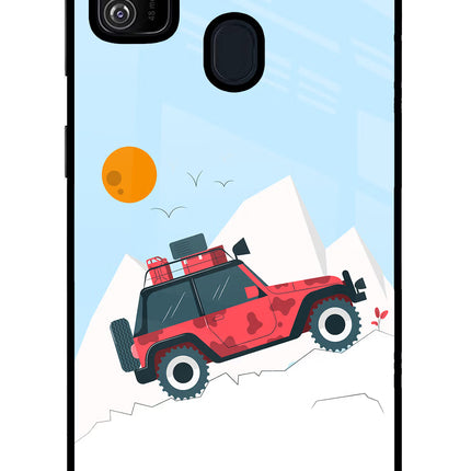 Mountain Trail Beast Samsung M30s Glass Case Back Cover by Casekaro