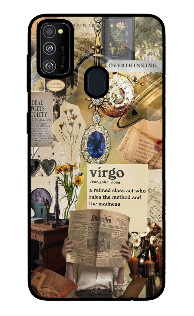 Virgo Zodiac Samsung M30s Glass Case Back Cover by Casekaro